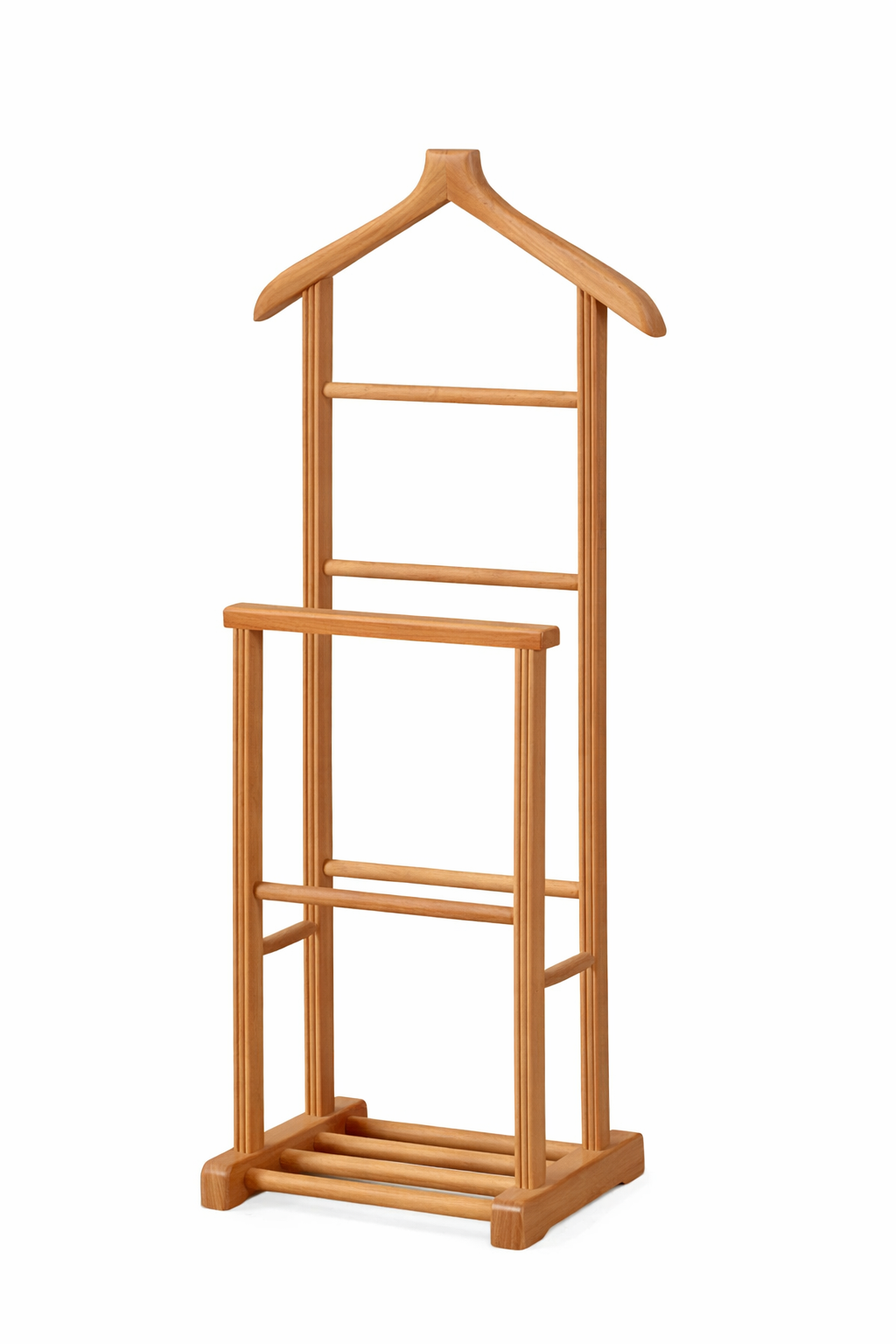 Çiftli Dilsiz Uşak | El Yapımı Masif Ahşap Askı 130 cm