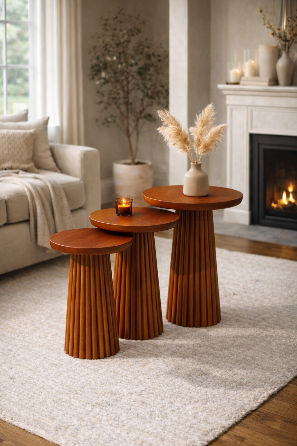 Fitilli Mantar Zigon Sehpa