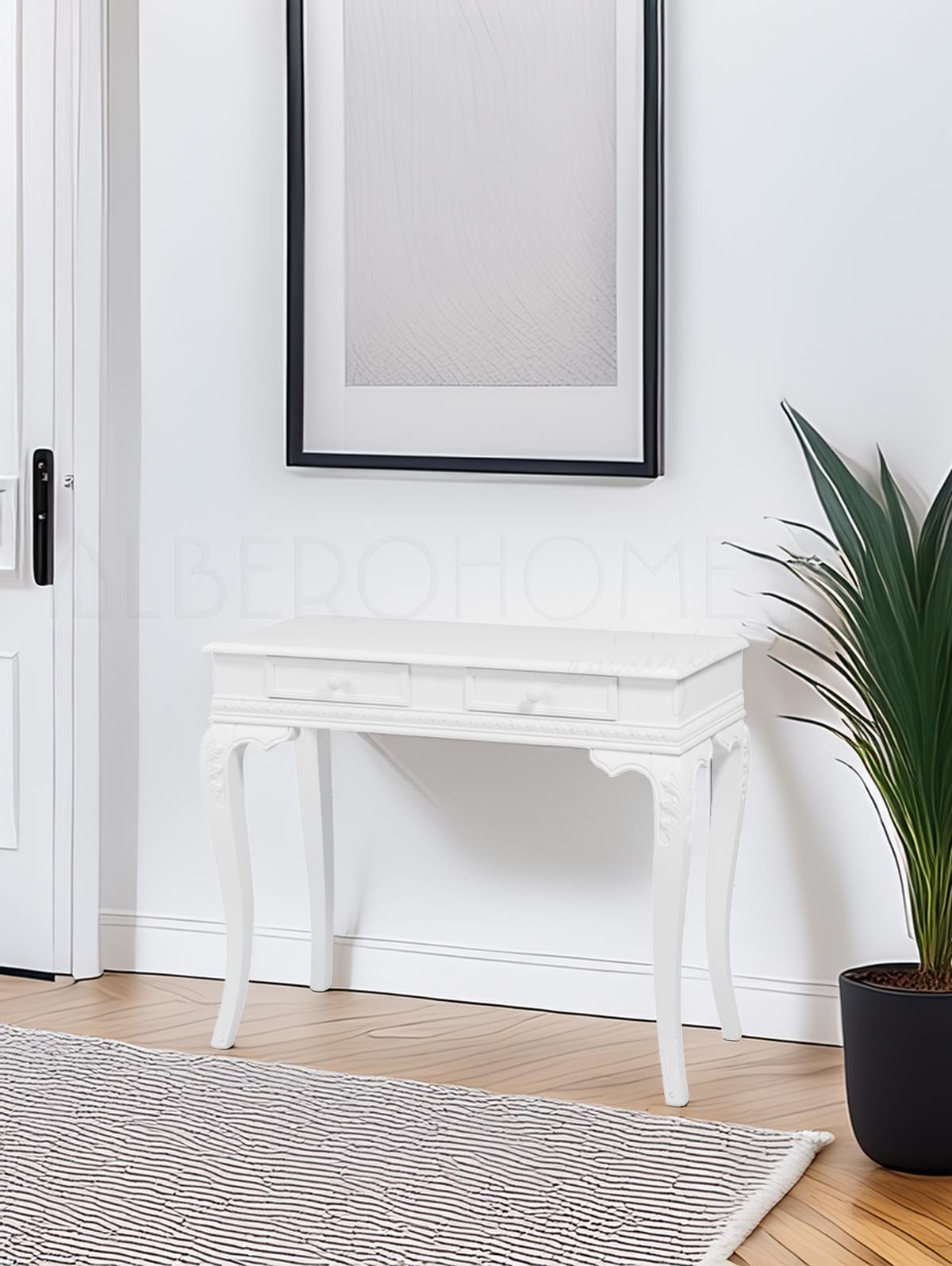 Flora El Oymalı Ahşap Dresuar 100 Cm – Rustik Country Tasarım