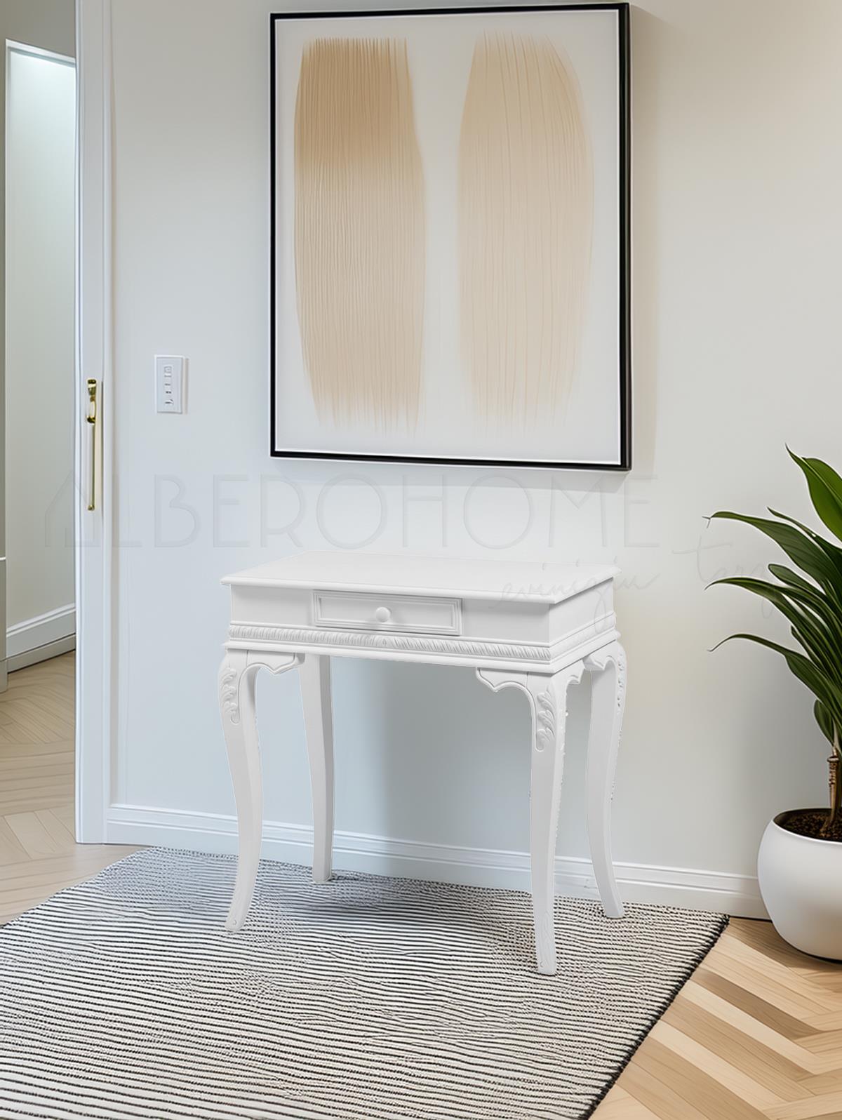 Flora El Oymalı Ahşap Dresuar 80 Cm – Rustik Country Tasarım