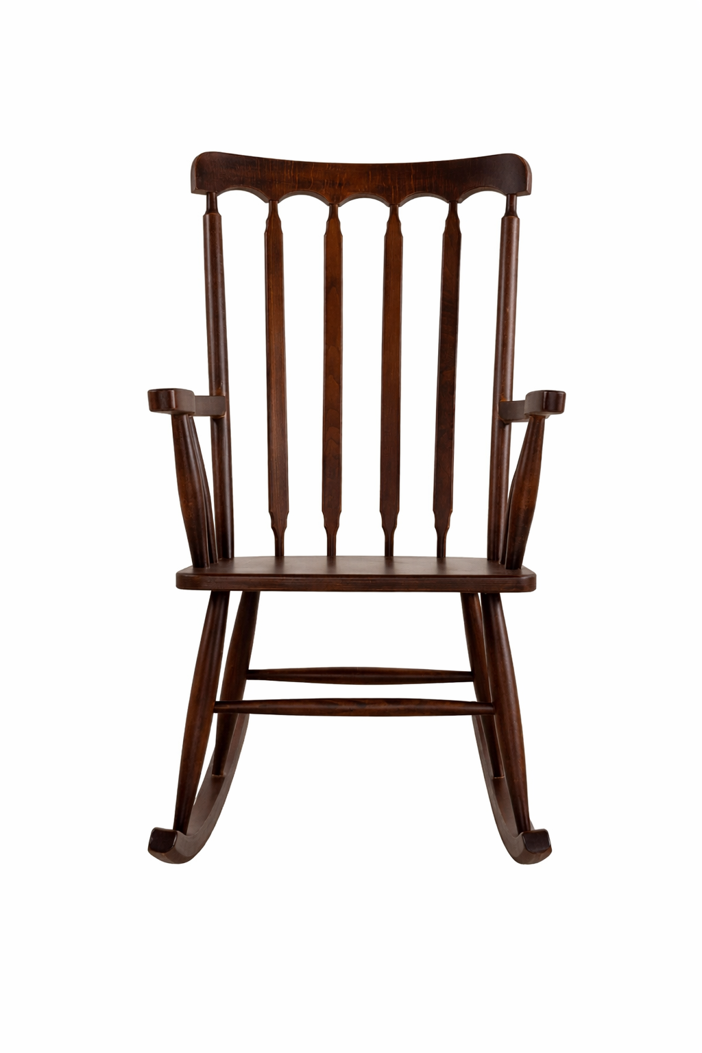 Julia Doğal Ahşap Kayın Ceviz Renk Sallanır Sandalye Detaylı İşçilik Modern Şık Tasarım