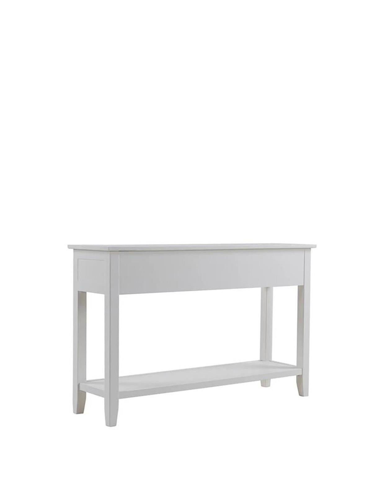Lepis Doğal Ahşap Beyaz Renk Kayın Dresuar 130x36 Cm - Modern & Şık Tasarım