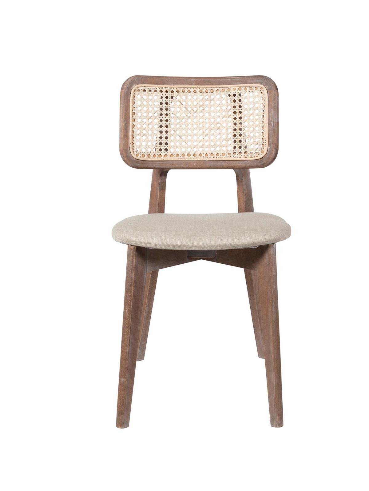 Melodi Doğal Kayın Ahşap Krem Hazeranlı Masif Eskitme Sandalye Detaylı İşçilik Modern Şık Tasarım