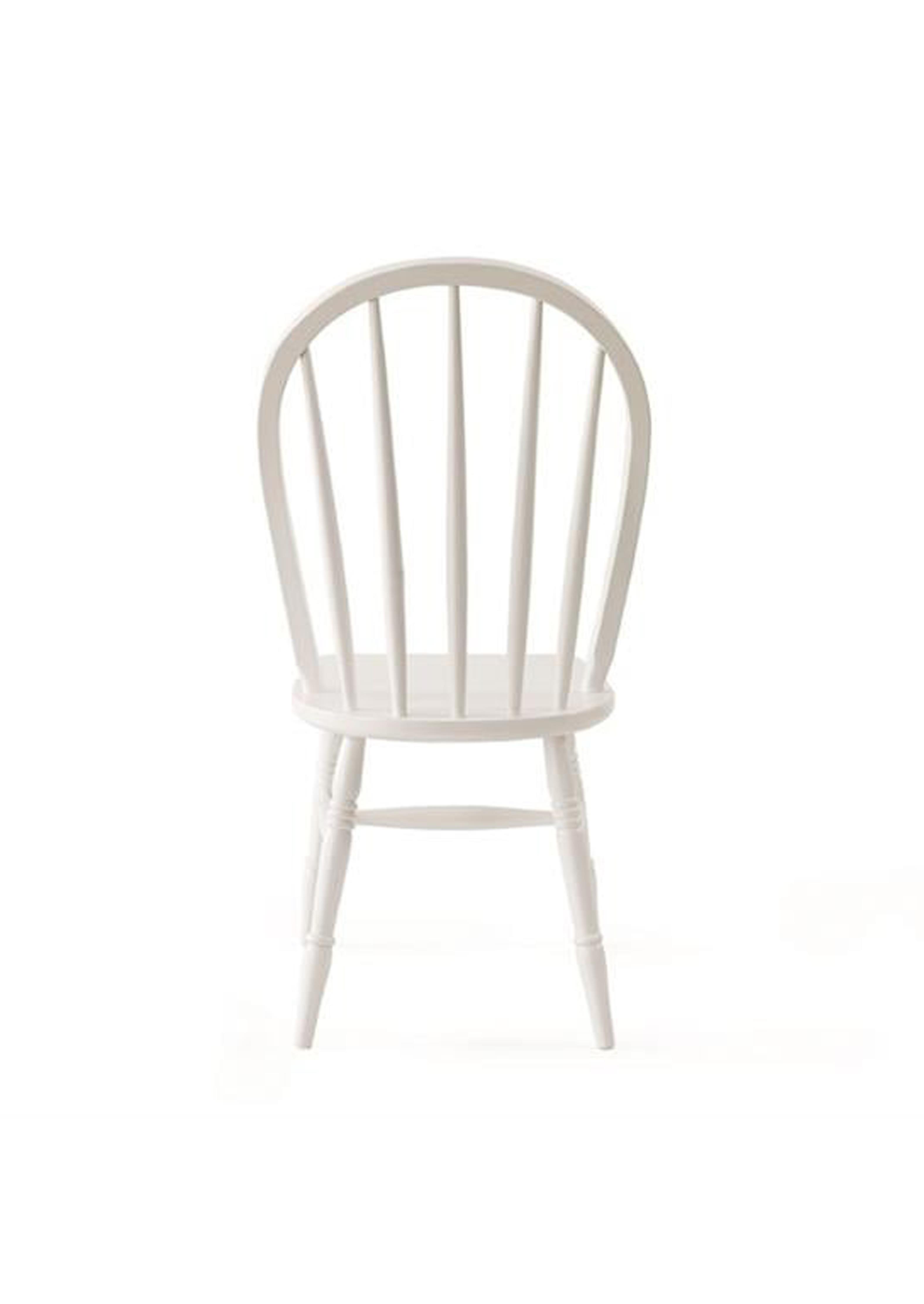 Mirella Doğal Ahşap Beyaz Renk Yuvarlak Masa Takımı 120x120 cm - 4 Doğal Ahşap Sandalye Modern Şık Tasarım