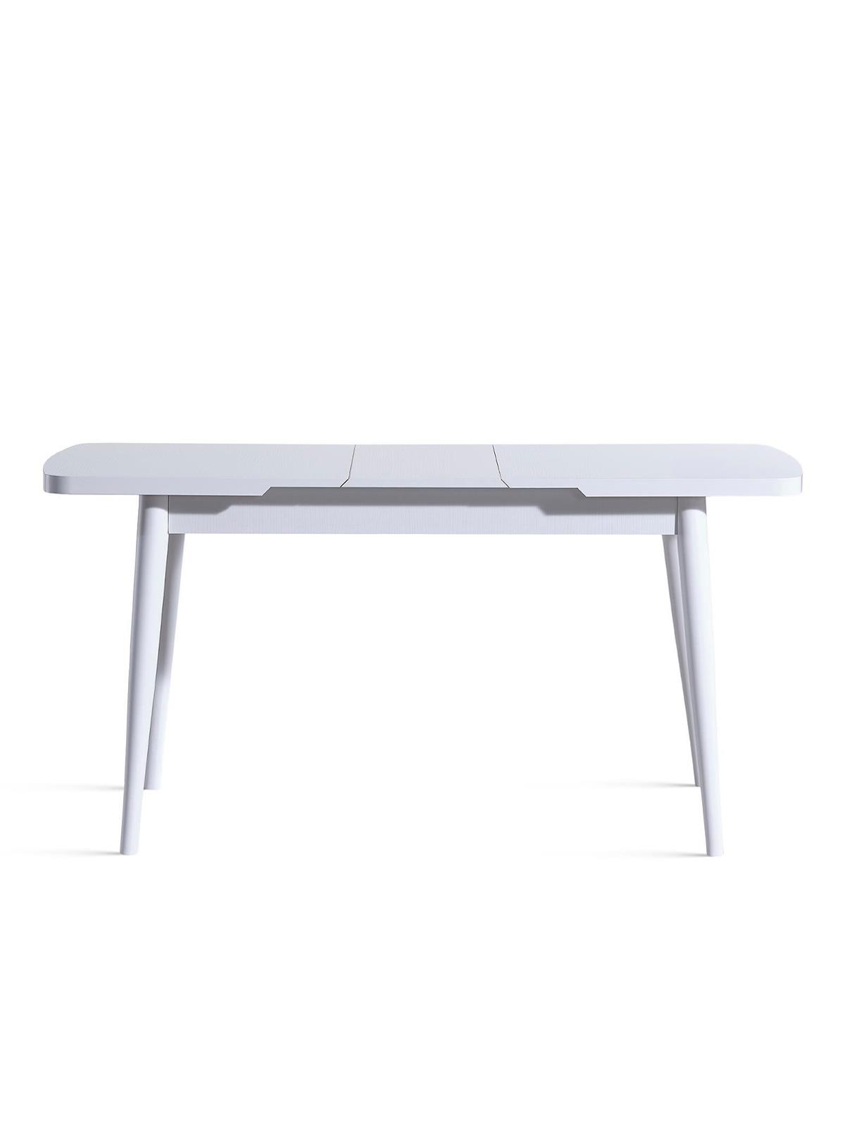 Parla Beyaz Renk Çizilmez Dikdörtgen Açılır Ahşap Masa 127x70 Cm - Modern & Şık Tasarım