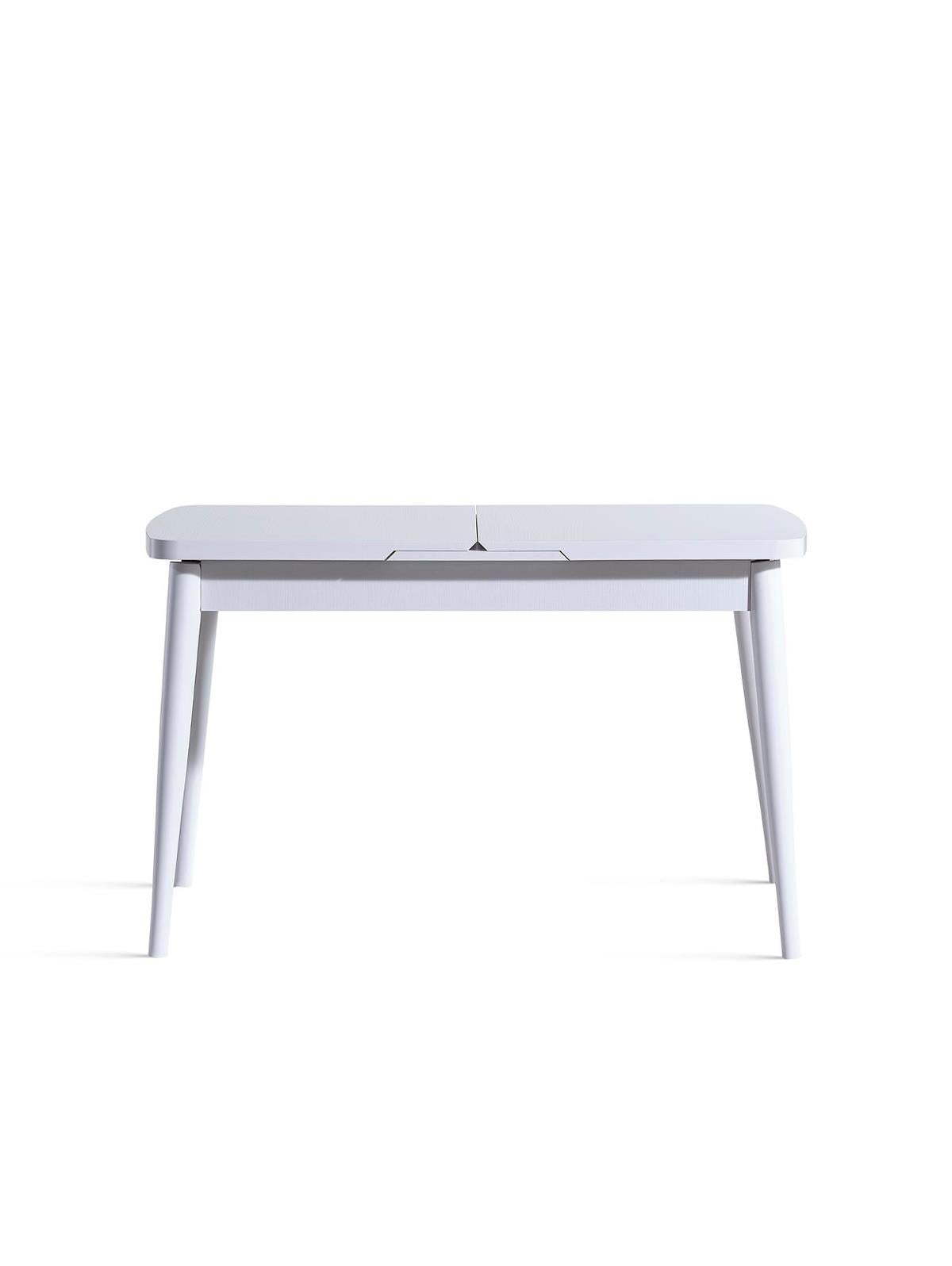 Parla Beyaz Renk Çizilmez Dikdörtgen Açılır Ahşap Masa 127x70 Cm - Modern & Şık Tasarım