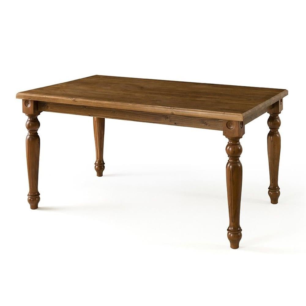 Solido Doğal Ahşap Ceviz Renk Çizilmez Dikdörtgen Ahşap Masa 160x90 Cm - Modern & Şık Tasarım