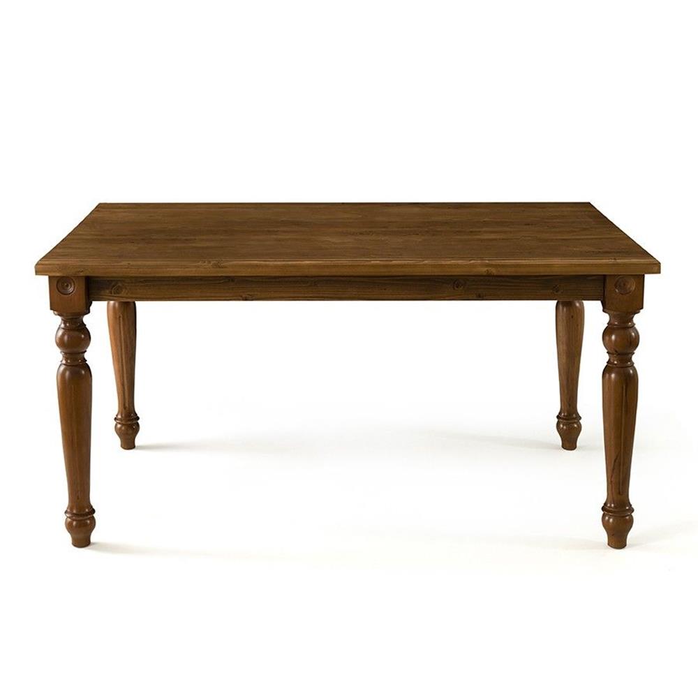 Solido Doğal Ahşap Ceviz Renk Çizilmez Dikdörtgen Ahşap Masa 160x90 Cm - Modern & Şık Tasarım