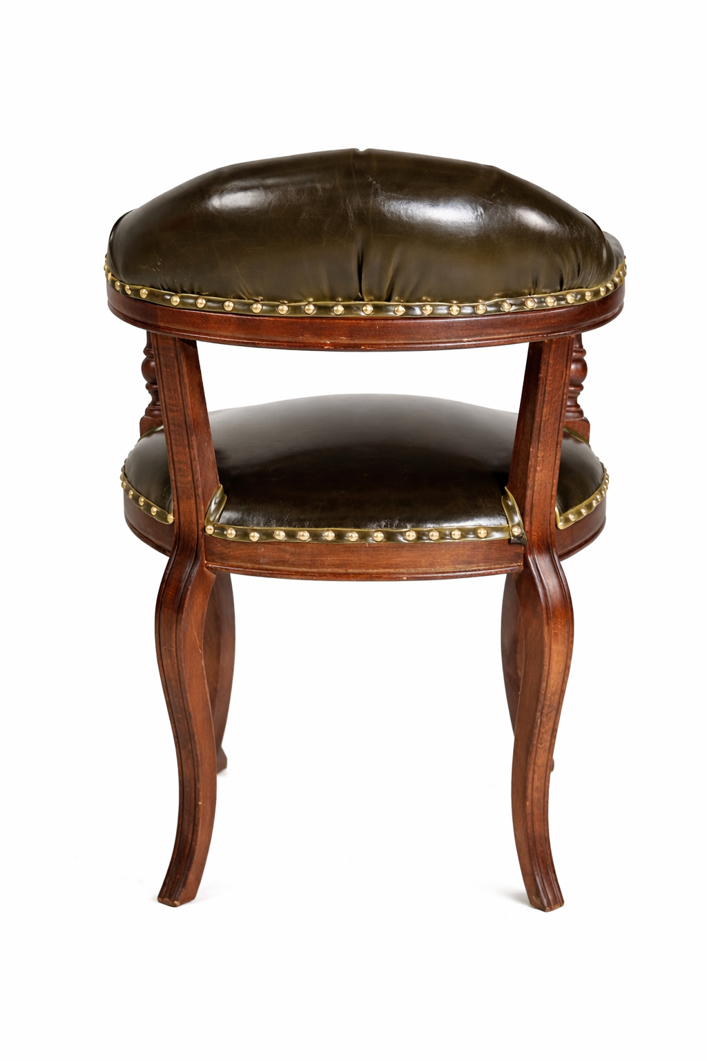 Vİctoria Natural Ahşap Ceviz Renk Kayın Sandalye Suni Deri Döşemeli Detaylı İşçilik Modern Şık Tasarım