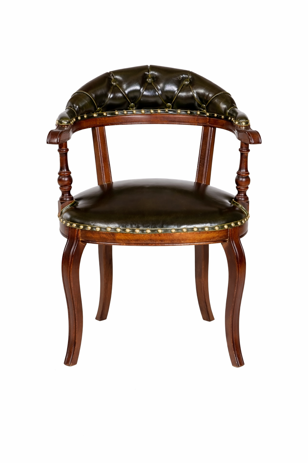 Vİctoria Natural Ahşap Ceviz Renk Kayın Sandalye Suni Deri Döşemeli Detaylı İşçilik Modern Şık Tasarım