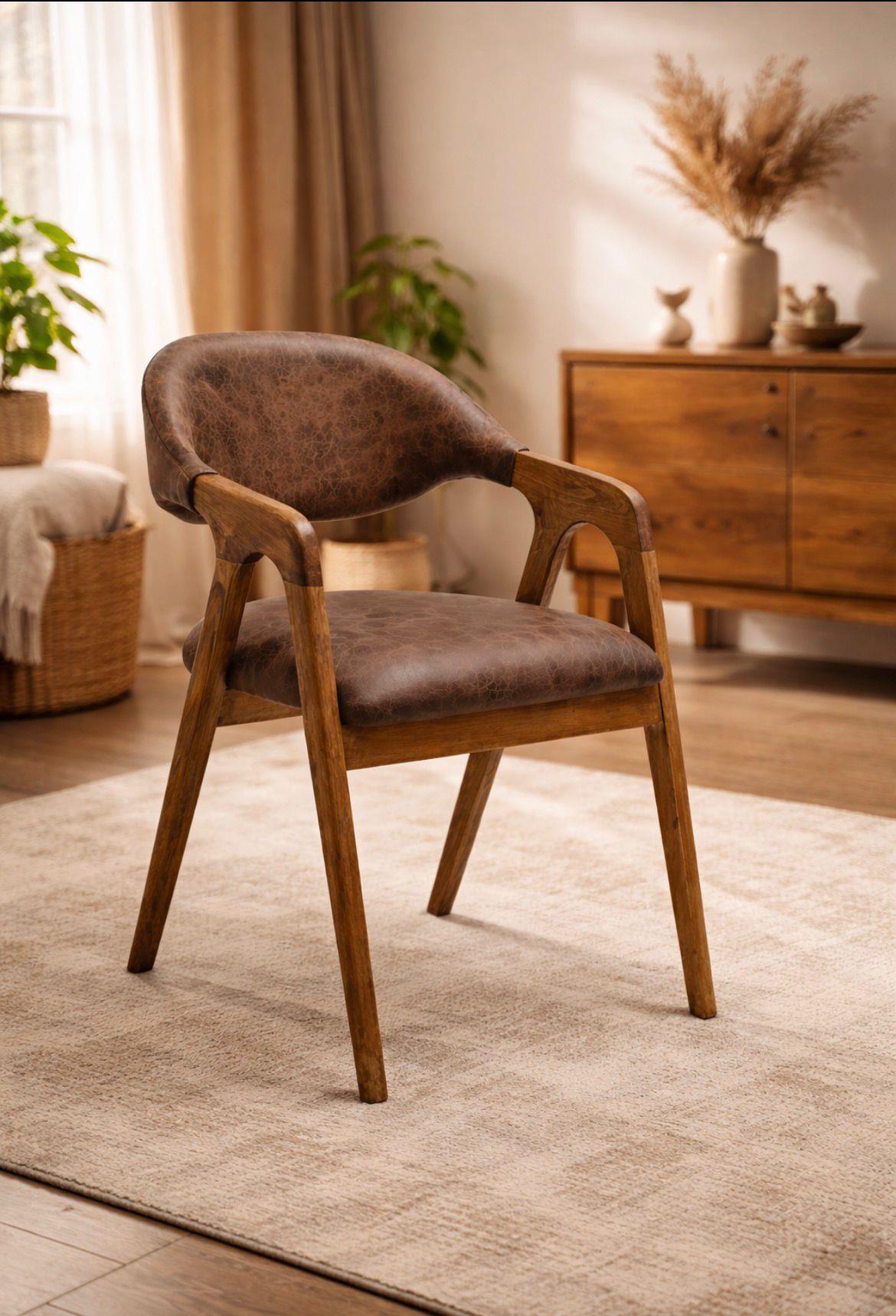 Yuvarlak Masa Takımı – 4 Sandalyeli Ahşap Yemek Masası (100×100 cm)