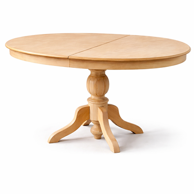 100x150 Açılır Oval Masa – 8/10 Kişilik – Masif Ayaklı Kayın Kaplama MDF