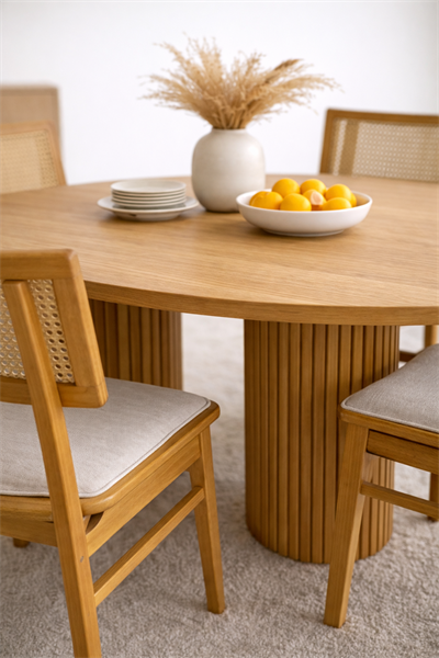 160x90 Ahşap Yemek Masası Takımı – Modern Mutfak Masası ve Sandalye Takımı | 4 Kişilik Yemek Masa Takımı 2026