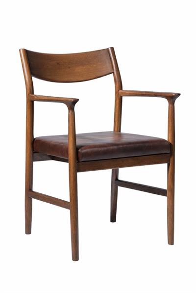 160x90 Oval Masif Ayaklı Yemek Masası Takımı | 6 Kayın Ağacı Kollu Sandalye