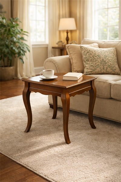 55x55 cm Klasik Yan Sehpa – Dekoratif Salon ve Oturma Odası Sehpası