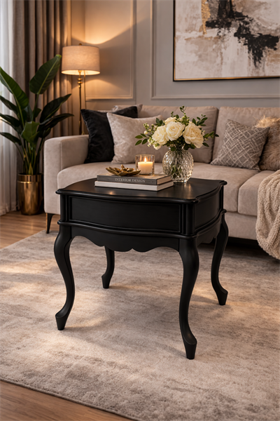 58x58x56 cm Klasik Yan Sehpa Dekoratif Salon Sehpası