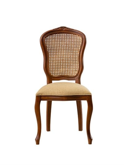 Afore Doğal Ahşap Kayın Ceviz Renk Hazeranlı Sandalye Detaylı İşçilik Modern Şık Tasarım