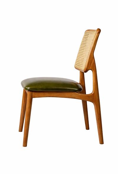 Ahşap Bambu Hasır Sandalye | Komple Kayın Ağacı Yemek Sandalyesi