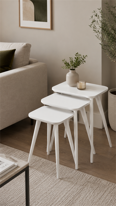 Alberohome 3lü Zigon Sehpa Seti – Modern ve Şık Tasarım