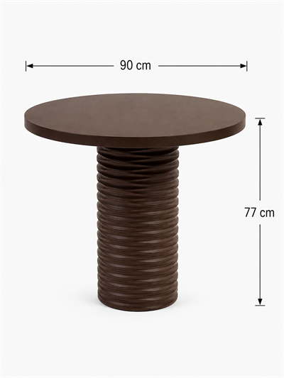 Alberohome Dar Su Yolu Yuvarlak Yemek Masası – 80x80 / 90x90 / 100x100 cm