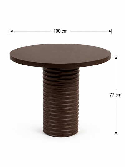 Alberohome Dar Su Yolu Yuvarlak Yemek Masası – 80x80 / 90x90 / 100x100 cm