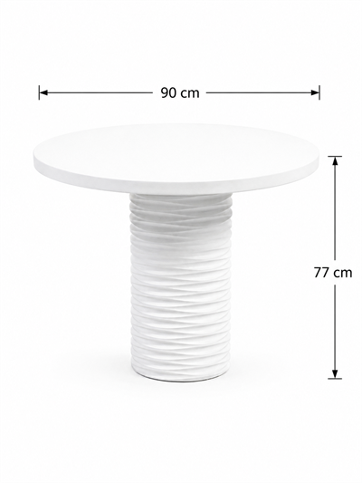 Alberohome Dar Su Yolu Yuvarlak Yemek Masası – 80x80 / 90x90 / 100x100 cm