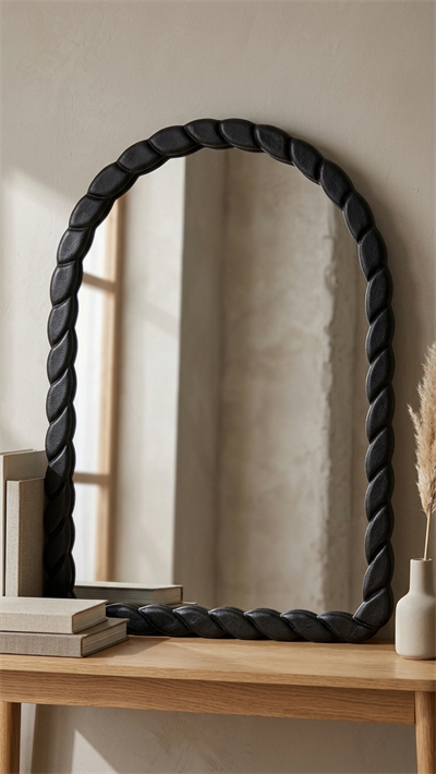 Alberohome Halat Ayna – 82 × 114 cm Dekoratif Duvar Aynası