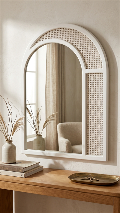 Alberohome Hasırlı Moda Ayna