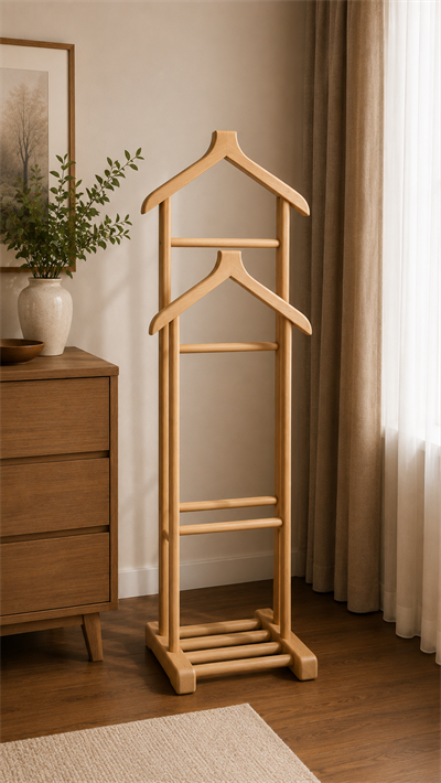 Alberohome Klasik Beyaz Dilsiz Uşak Askılık 50x130 cm