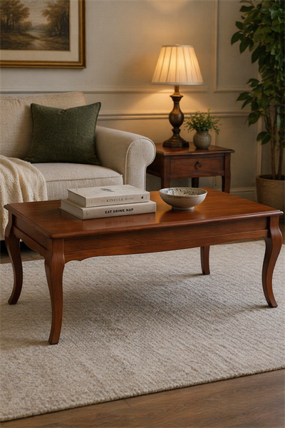 Alberohome Klasik Orta Sehpa 120x70 cm | Zarif ve Zamansız Tasarım