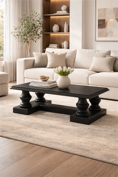 Alberohome Klasik Orta Sehpa 121x80 cm Dekoratif Salon Sehpası