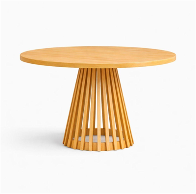 Alberohome Masif Ahşap Yuvarlak Masa Takımı – Kafes Ayaklı Hazeran Sandalyeli Yemek Masası Seti (80-120 cm Seçenekli)