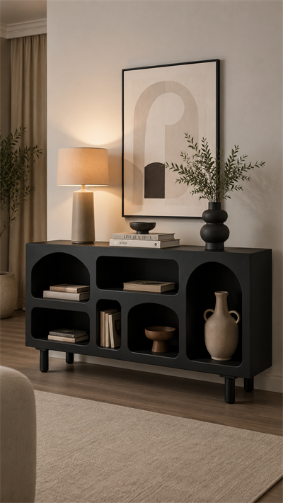 Alberohome Modern Açık Raflı Konsol – Şık ve Fonksiyonel Tasarım