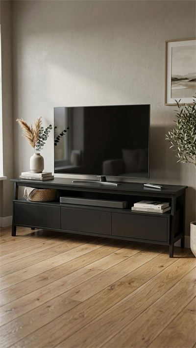 Alberohome Modern Ahşap TV Ünitesi 180 cm – Ceviz Renk TV Sehpası