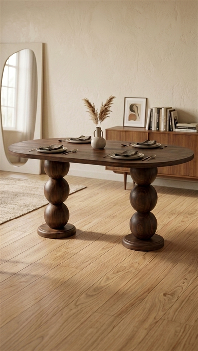 Alberohome Modern Ahşap Yemek Masası 160x90 cm
