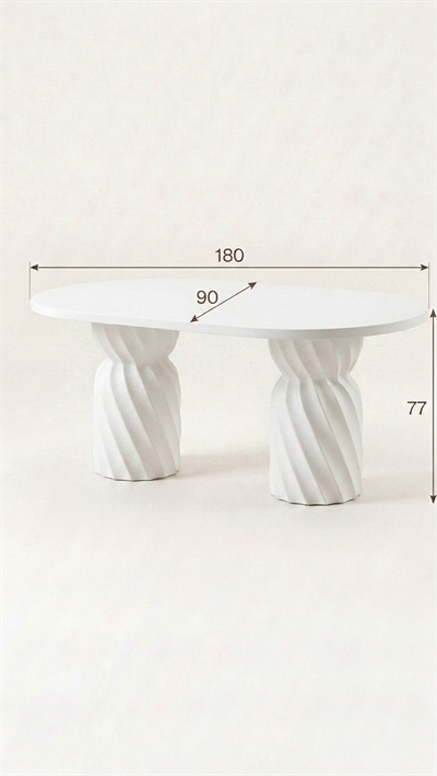 Alberohome Modern Ahşap Yemek Masası 160x90 cm