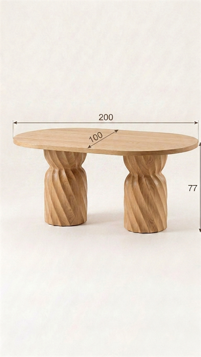 Alberohome Modern Ahşap Yemek Masası 160x90 cm