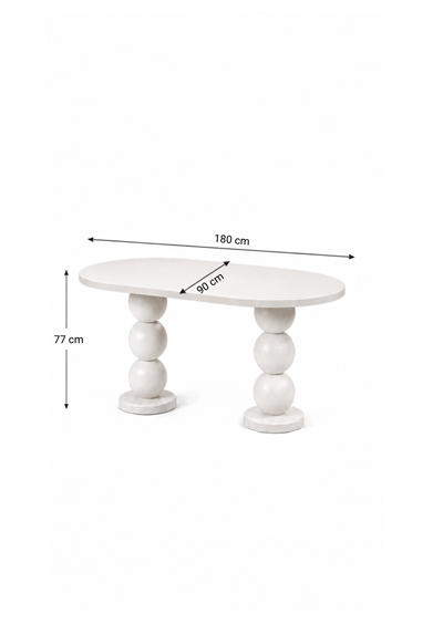 Alberohome Modern Ahşap Yemek Masası 160x90 cm