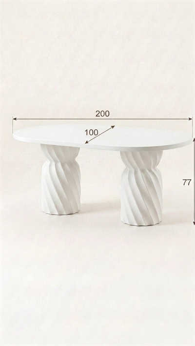 Alberohome Modern Ahşap Yemek Masası 160x90 cm