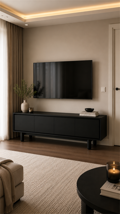 Alberohome Modern TV Ünitesi 200 cm Ahşap Televizyon Ünitesi