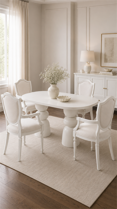 Alberohome Modern Yemek Masası Takımı – 4 Sandalyeli