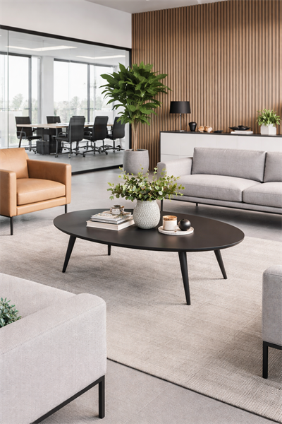 Alberohome Modern Yuvarlak Orta Sehpa 115x41 cm