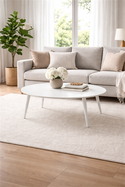 Alberohome Modern Yuvarlak Orta Sehpa 115x41 cm