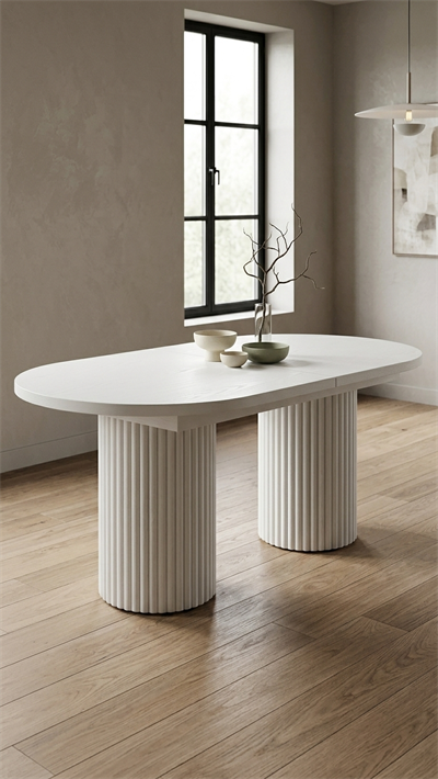 Alberohome Oval Açılır Yemek Masası 160/180x90x77 cm