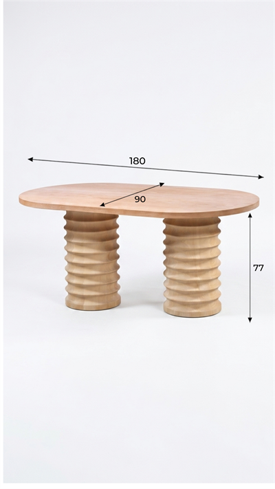 Alberohome Star Oval Yemek Masası