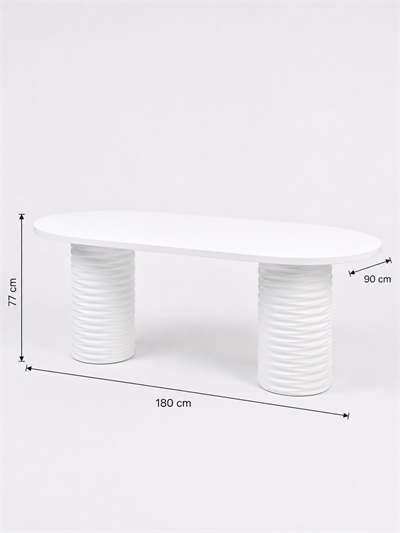 Alberohome Su Yolu Oval Yemek Masası
