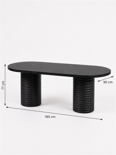 Alberohome Su Yolu Oval Yemek Masası