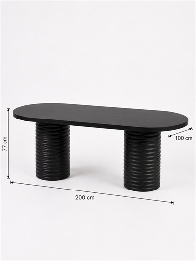 Alberohome Su Yolu Oval Yemek Masası