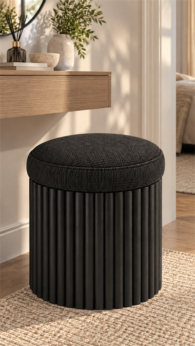 Alberohome Yuvarlak PTT Puf – 35x35x43 cm