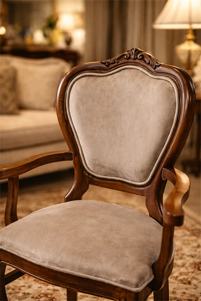 Alvord Doğal Ahşap Kayın Ceviz Renk Kolçaklı Sandalye Detaylı İşçilik Modern Şık Tasarım